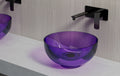 Vasque en résine transparente disponible en plusieurs couleurs