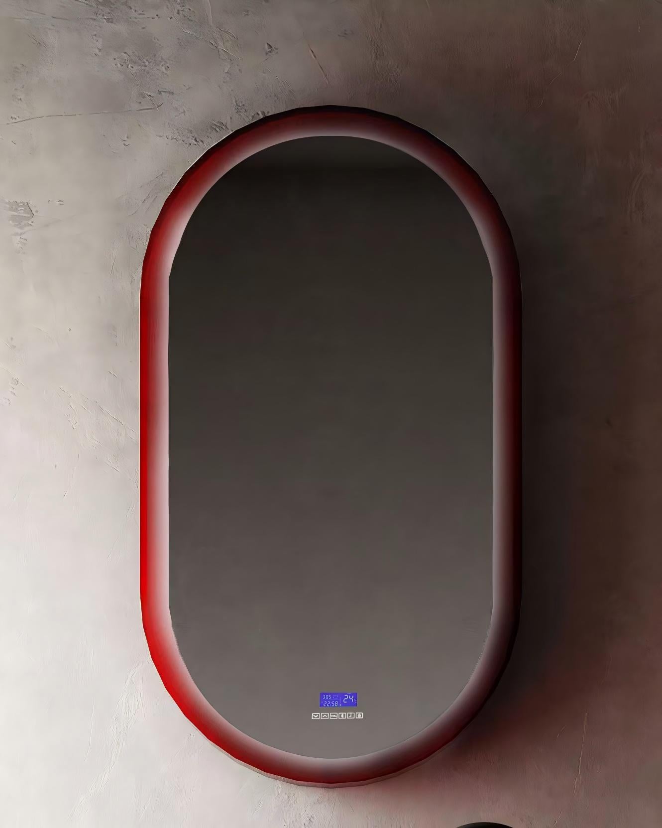 Miroir en résine transparente disponible en plusieurs couleurs