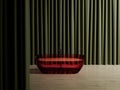 Baignoire en résine transparente disponible en plusieurs couleurs
