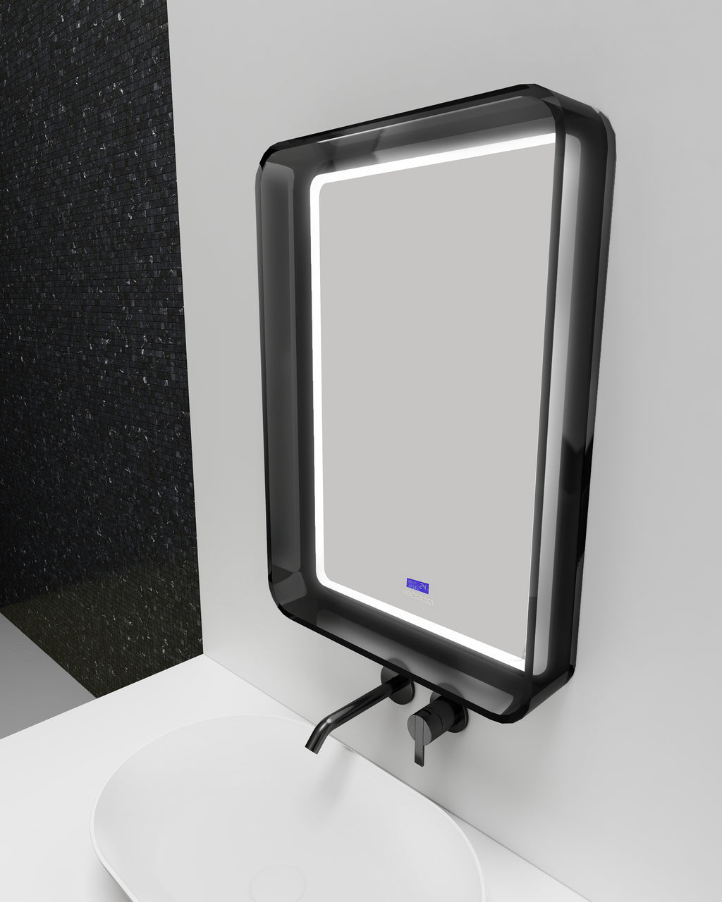 Miroir en résine transparente disponible en plusieurs couleurs